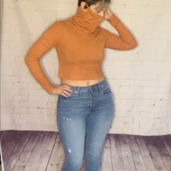 HOST PICK mask/cowl neck crop top - Picture 10 of 13